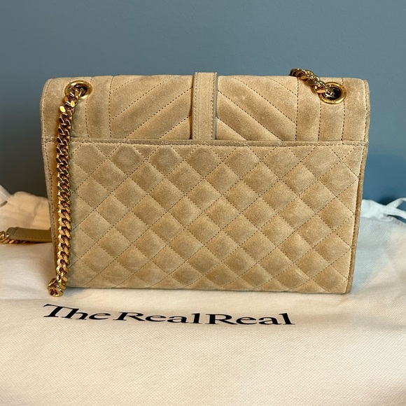 Saint Laurent Medium Suede Envelope Bag